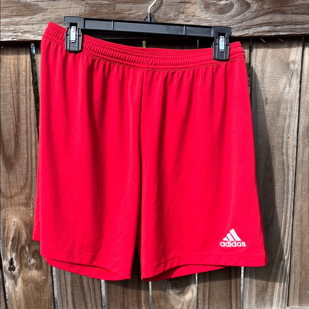 Adidas Men's Bright Red Athletic Shorts